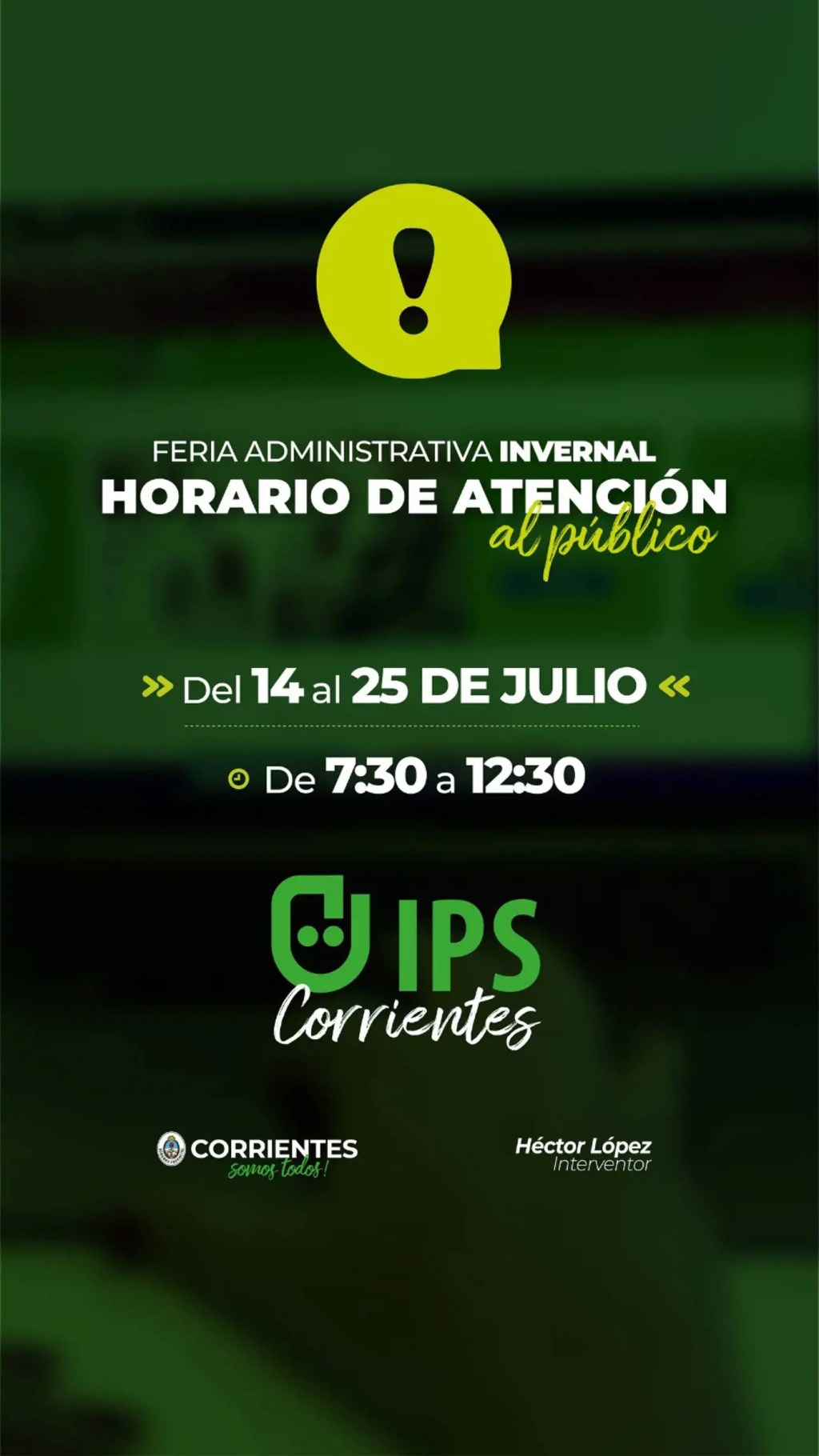 IPS: horarios de atención durante la feria administrativa&nbsp;invernal